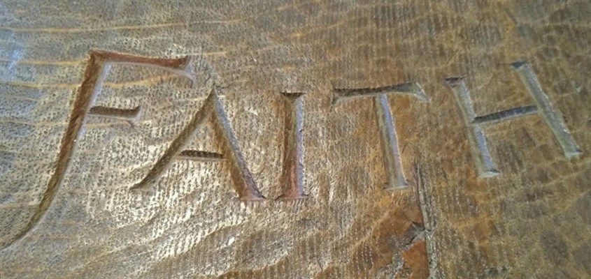 Faith carving
