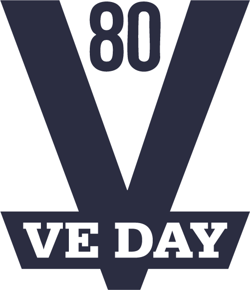 VE Day 25 logo