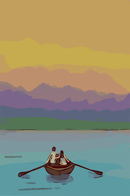 People in boat listening px