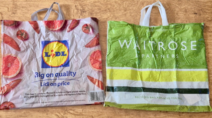 Food bank plastic bags